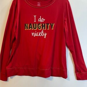 Secret Treasures Red Sleepwear Top